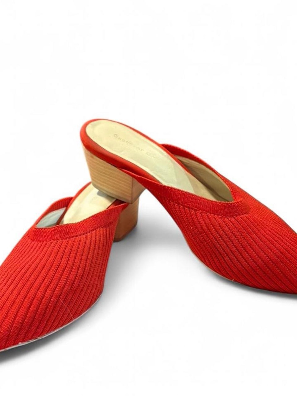 Chocolat Blu Red mules with a chunky heel  size 39
